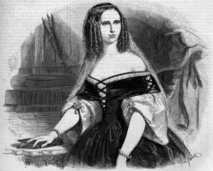 Portret van Sophie van Württemberg (1818-1879), koningin van Nederland. Gravure in 