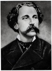 Portret van Stephane Mallarme (1842-98) door French School