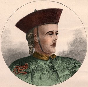 Portret van De Guangxu, Keizer van China (1871-1908). door French School