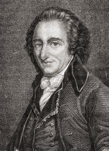 Portret van Thomas Paine (1737-1809) (gravure) door French School