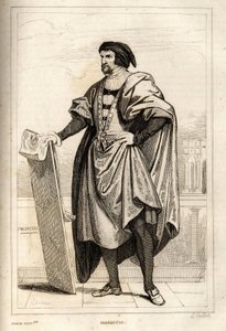 Portret van Tommaso di Giovanni Cassai, genaamd Masaccio door French School
