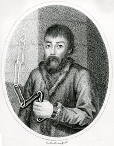 Portret van Yemelyan Pugachev door French School