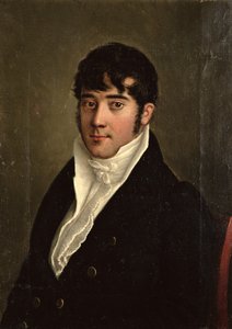 Portret van een Zittende Heer, ca. 1825 door French School