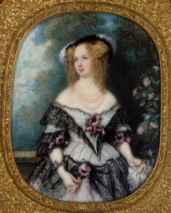 Portret van een vrouw door French School