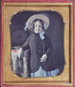 Portret van een jong meisje, ca. 1845-50 door French School