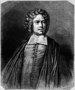Portret van de Abt van Saint Peter (Charles Irenee Castel de Saint-Pierre) door French School