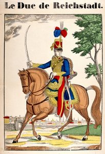 Portret van de Hertog van Reichstadt, Napoleon II, zoon van Keizer Napoleon I (1769-1821). Afbeelding van Epinal