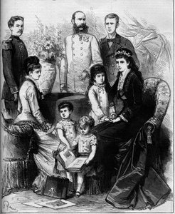 Portret van de keizerlijke familie van Oostenrijk door French School