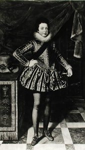 Portret van de Infant Louis XIII (1601-43) Koning van Frankrijk en Navarra, c.1611 door French School