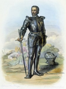 Portret van de Ridder Bayard (1475-1524) - in "Le Plutarch francais", ed. Mennechet door French School