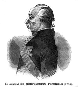 Portret van de markies Anne Pierre Comte de Montesquiou Fezensac (Montesquiou-Fezensac). door French School