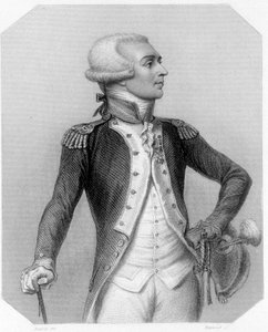 Portret van de Markies de La Fayette, Franse generaal en politicus (1757-1834). In 