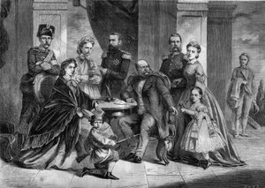 Portret van de koninklijke familie van Pruisen door French School