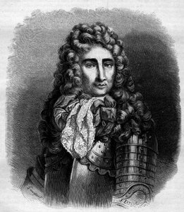 Portret van de maarschalk van Catinat (Nicolas de Catinat de La Fauconnerie) (1637-1712), Franse militair. Gravure uit 1868 naar de Hire