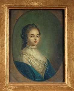 Portret van de schrijfster Madeleine de Scudery