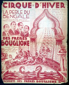 Poster voor de show van de gebroeders Bouglione 