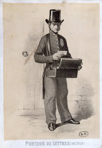 Postbode, ca. 1865