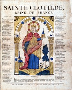 Gebed tot Sint Clotilde - afbeelding van Epinal