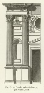 Eerste orde van het Louvre, door Pierre Lescot door French School
