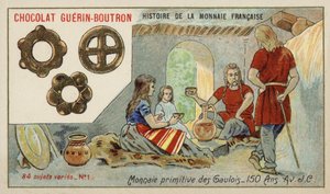 Primitieve munten van de Galliërs door French School