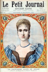 Prinses Alix van Hessen (Alexandra Fjodorovna) verloofde van Tsaar Nicolaas II van Rusland