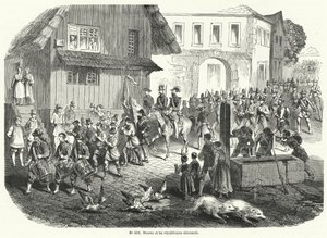 Processie van Gustav Struve en Duitse republikeinen, Revolutie van 1848 door French School