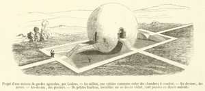 Ontwerp van een huis voor landbouwbewakers door French School