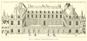 Project voor het Royal College van Frankrijk, in 1610 door French School