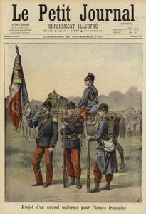 Voorgesteld nieuw uniform voor het Franse leger, 1897