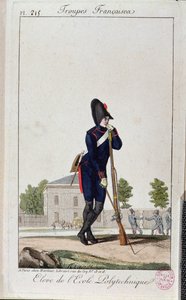 Leerling van de Polytechnique, uit Troupes Francaises ca.1805
