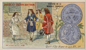 Kwart ecu van Lodewijk XIV door French School