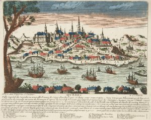 Quebec, uitgegeven ca. 1650 door French School