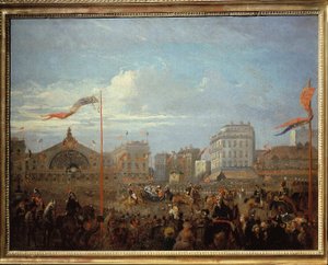 Koningin Victoria arriveert op het Gare de l