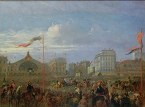Koningin Victoria (1819-1901) Aankomst op het Gare de l