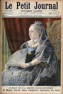 Koningin Victoria van Engeland, op haar jubileum - voorpagina van 