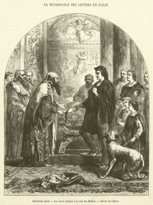 Vijftiende eeuw, De Grieken geëmigreerd aan het hof van de Medici