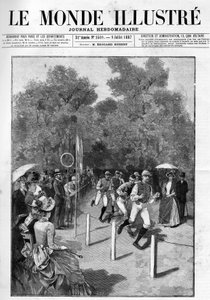 Race van de Racing Club in het Bois de Boulogne in 1887