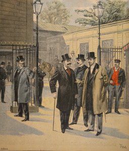 Herintrede in de Chambres des Députés: Drie geesten, illustratie uit Le Petit Journal: Supplement illustre, 5 juni 1898 door French School