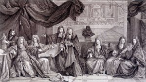 Herstel van Lodewijk XIV, ca. 1689 door French School