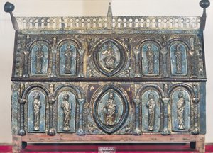 Reliekschrijn van St. Viance, Limousin School, c.1230-50 door French School