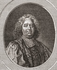 René Pucelle, 1655-1745. Franse magistraat en abt van Saint Leonard Corbigny. Uit Les Heures Libres gepubliceerd in 1908. door French School
