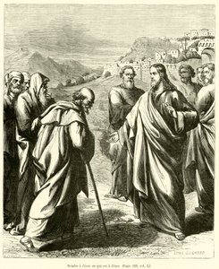 Geef aan Caesar wat van Caesar is (gravure) door French School