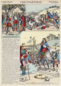 Afbeelding van Vercingetorix, krijger en Gallische leider van de Arverni-stam, gekozen door zijn volk om de oorlog tegen de Romeinen te leiden door French School