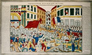 Republikeinse opstand in Lyon, 9-14 april 1834 door French School