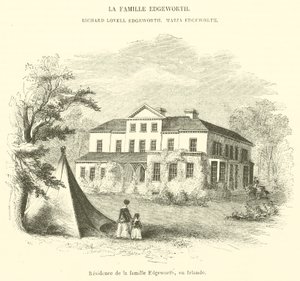 Residentie van de familie Edgeworth, in Ierland