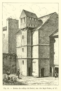 Resten van het college van Fortet, rue des Sept-Voies, nr 27