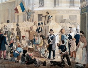 Revolutie van 1848: Barricade de la rue Coquenard (25 februari)