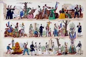 Revolutie van februari 1848: de grote momenten van de opstand van 23 februari door French School