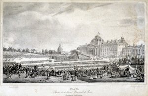 Revue van de nationale garde van Parijs op 29/4/1830 door French School