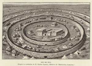 Ring des Huns. Ringvormige fortificaties ter bescherming van een nederzetting van de Hunnen